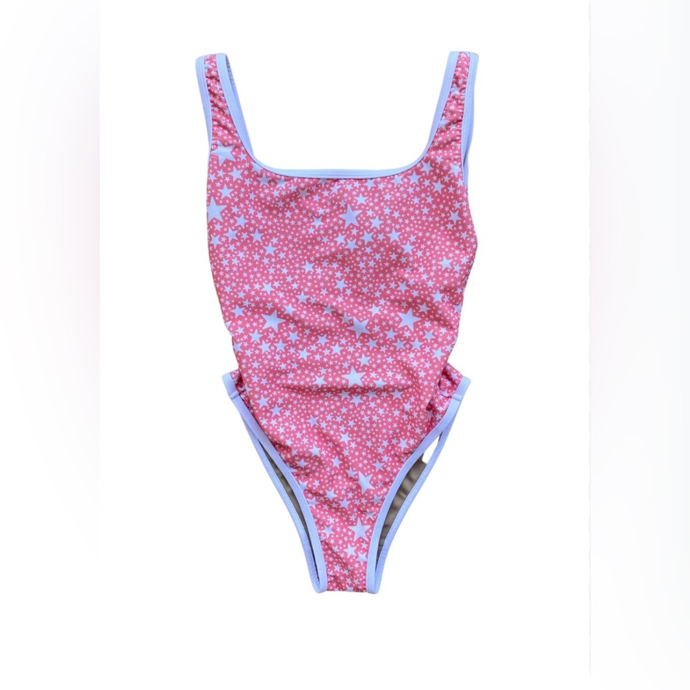 Lainsnow Ocean Isle one piece - coral star print X Tiare Hawaii - XS
